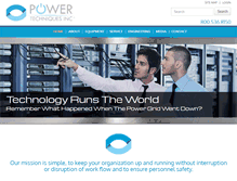 Tablet Screenshot of powertechniquesinc.com